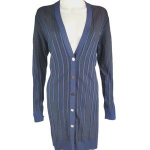 St. John Prussian Blue/ Caviar Cardigan